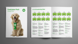 Dogs for Good charity fundraising booklet pack activities